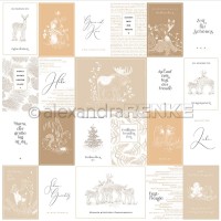 AlexandraRENKE Designpapier Kärtchenbogen Waldtier-Freunde Beigetöne AlexandraRENKE Designpapier Kärtchenbogen Waldtier-Freunde Beigetöne