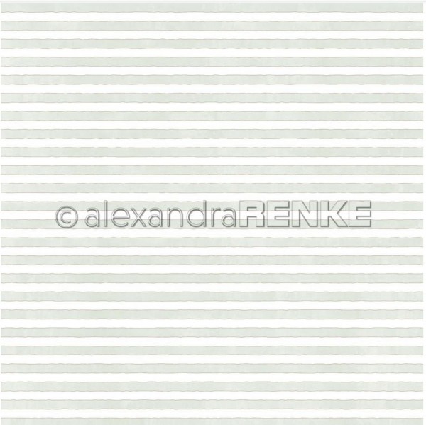 AlexandraRENKE Designpapier Streifen mint