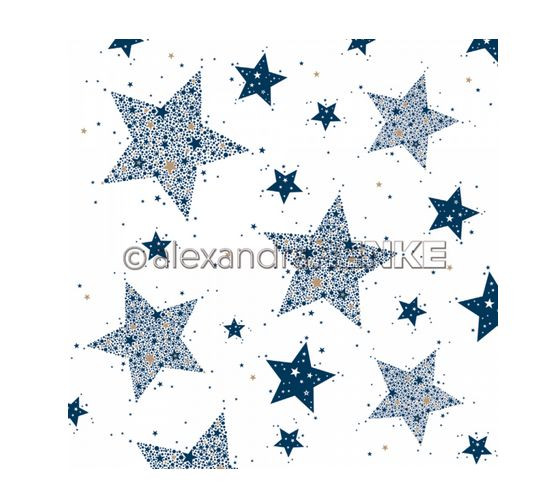 alexandraRENKE Designpapier Stern aus Sternen