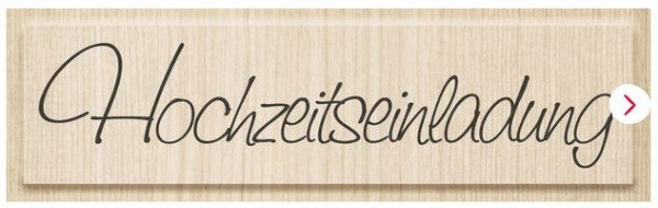 Heyda KnorrPrandell Holzstempel Hochzeitseinladung