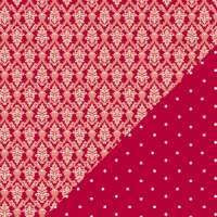 Bazzill Basics Paper Red Devil Wallpaper / Little Dots rot / weiß #304356