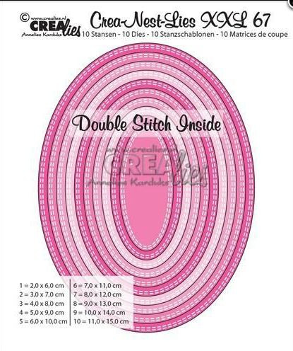 CREAlies CLNest XXL67 Ovals double stitch inside