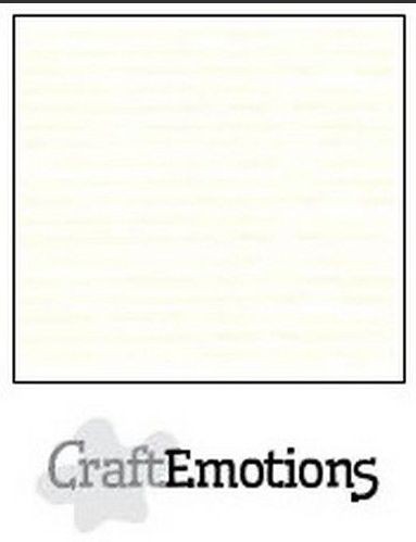 CraftEmotions Cardstock glatt gebrochenes weiß 12x12 Einzelblatt