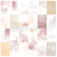 alexandraRENKE Designpapier Kärtchenbogen Wünsche aquarell alexandraRENKE Designpapier Kärtchenbogen Wünsche aquarell