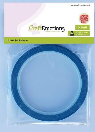 CraftEmotions Power Tacky Tape extra stark 6mm säurefrei