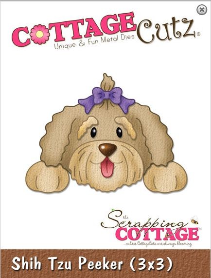 Cottage Cutz Stanzschablone Shih Tzu Peeker 3x3