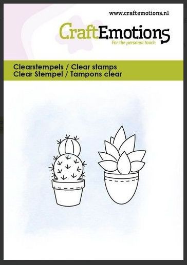CraftEmotions clearstamps 6x7cm - Kaktus 2