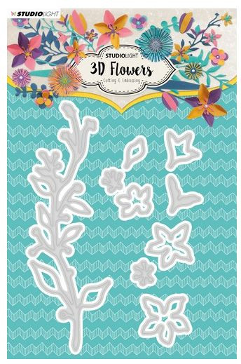 StudioLight Stanzschablonen 3D Flowers Nr. 181