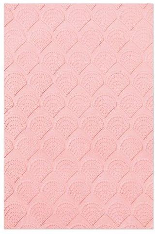 Sizzix Multi-Level Textured Impressions Emb. Folder Fan Tiles 665746 Jennifer Ogborn