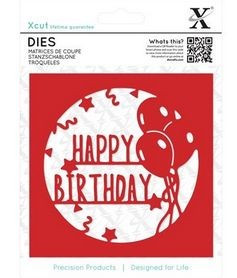 XCut Stanzschablone -Happy Birthday- XCU 503295