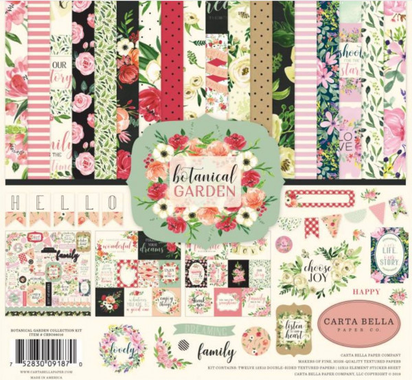 Carte Bella botanical Garden 12x12 Collection Kit