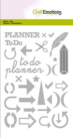 CraftEmotions Stanzschablonen Tagebuchschilder und mehr