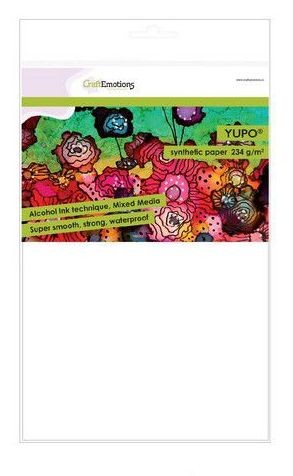 CraftEmotions - Yupo Papier weiß DINA 4 10 Blatt 234 gr/qm