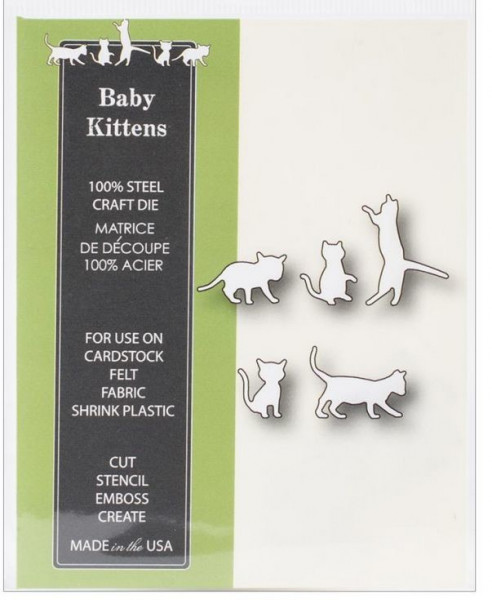 Poppystamps Die / Stanzschablone Baby Kittens 982