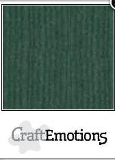 CraftEmotions Cardstock smaragdgrün mit Leinenstruktur 12x12 Einzelblatt