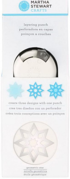 Martha Stewart layering Punch 2- in 1 geometric star 42-36023