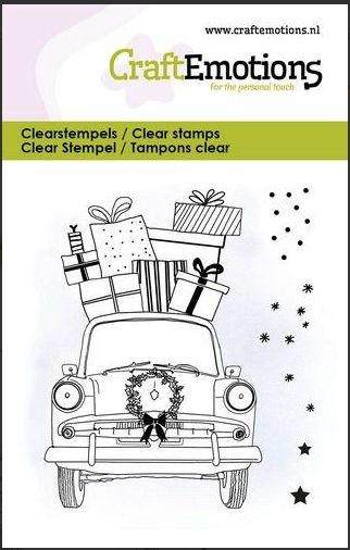 CraftEmotions Clearstamps 6x7cm - Weihnachtsauto