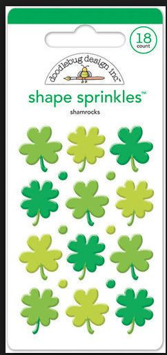 doodlebug shape sprinkles shamrocks 4946 Kleeblätter