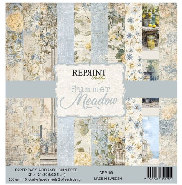 Reprint Hobby Summer Meadow 12x12 Inch Paper Pack (CRP100)