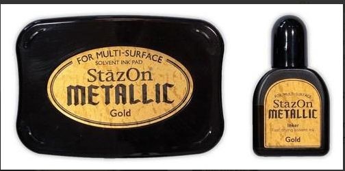 Stazon Stempelkissen Set opque Metallic Gold SZ-000-191