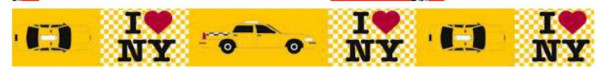 Artemio Masking Tape New York gelbe Taxis