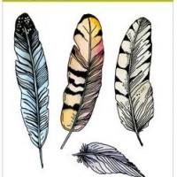 CraftEmotions Clear Stamps Federn 130501/1253 CraftEmotions Clear Stamps Federn 130501/1253