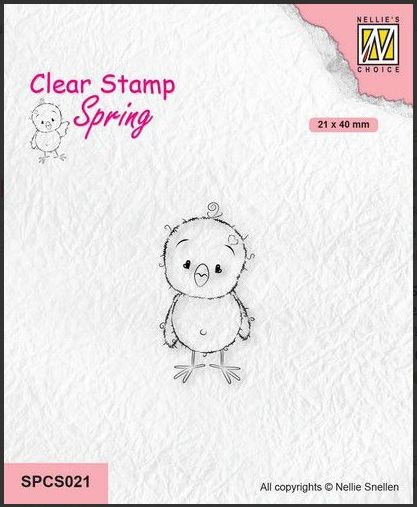 Nellies Choice Clearstamp - Chickies - 2 SPCS021 21x40mm