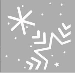 Pronty Crafts Mask Sencil Layer Snowstars (4Stck)