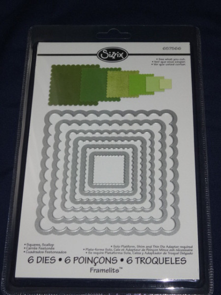 Sizzix Framelits Wellenquadrate