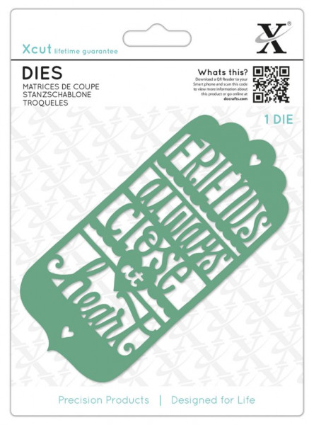 Xcut Stanzschablone Tag Friends always XCU504076