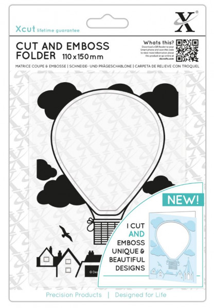 XCut Cut and Embossingfolder 110 x150 mm XCU 503817 Air Balloon, Heißluftballoon