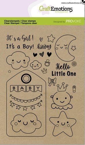 CraftEmotions clearstamps A6 - Baby (Eng) Provoke