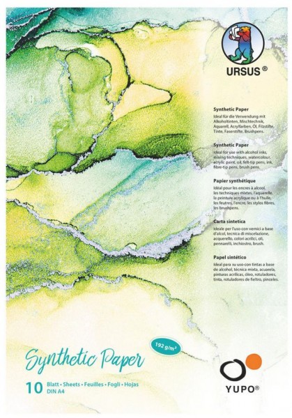 Ursus Yupo Synthetik Papier DIN A4, 192 gr, 10 Blatt
