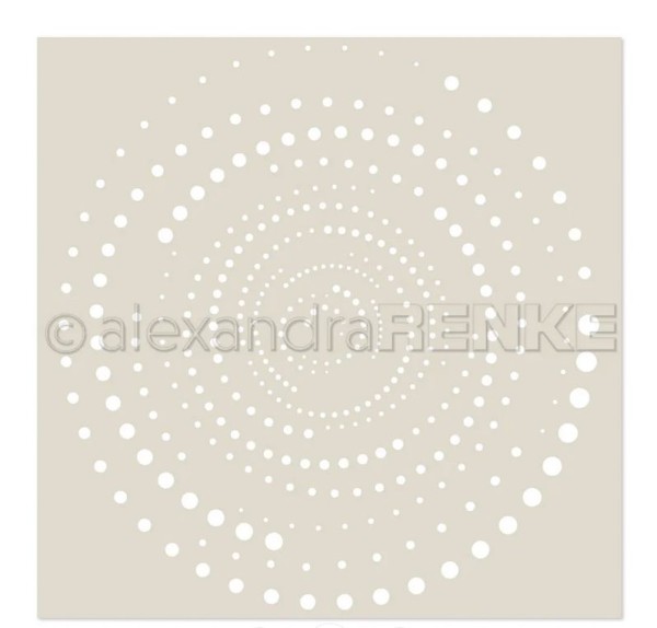 alexandraRENKE Stencil 'Punktestrudel quadrat'
