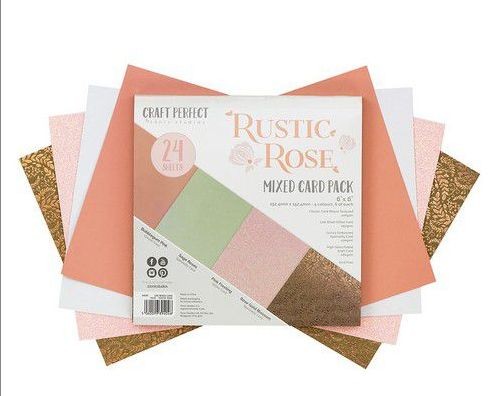 Tonic Studios Craft P. 6x6 Mixed Book Rustic Rose 24 Bg