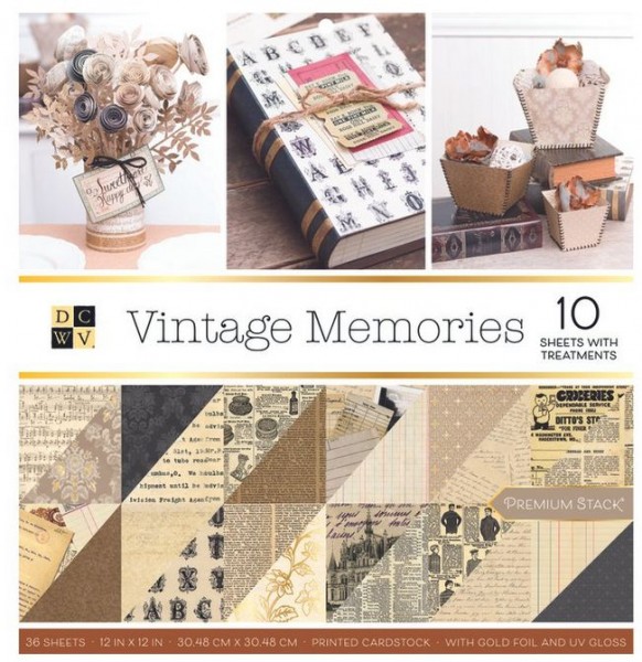 DCWV The Vintage Memories stack 12x12