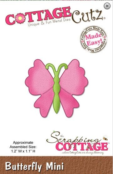 Cottage Cutz Stanzschablone Butterfly mini