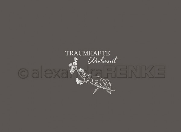 alexandraRENKE Holzstempel Traumhafte Winterzeit