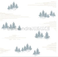 alexandraRENKE Designpapier Tannenwald Typo Dämmerblau alexandraRENKE Designpapier Tannenwald Typo Dämmerblau