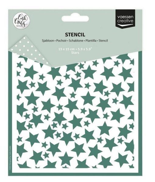 Vaessen Creative • Schablone Sterne 15x15cm