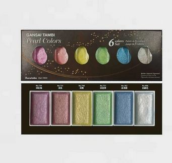 Gansai Tambi Pearl Colors 6 Farben