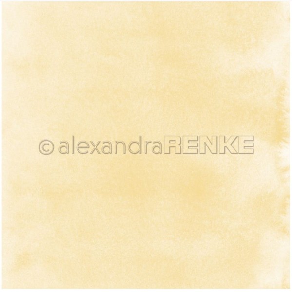 alexandraRENKE Designpapier 'Mimis Kollektion Aquarell Mondgelb'