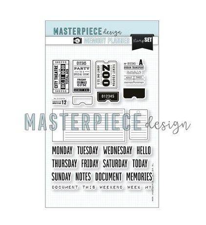 Masterpiece Memory Planner - Stampset - 6x8 Weekly Tickets MP202052