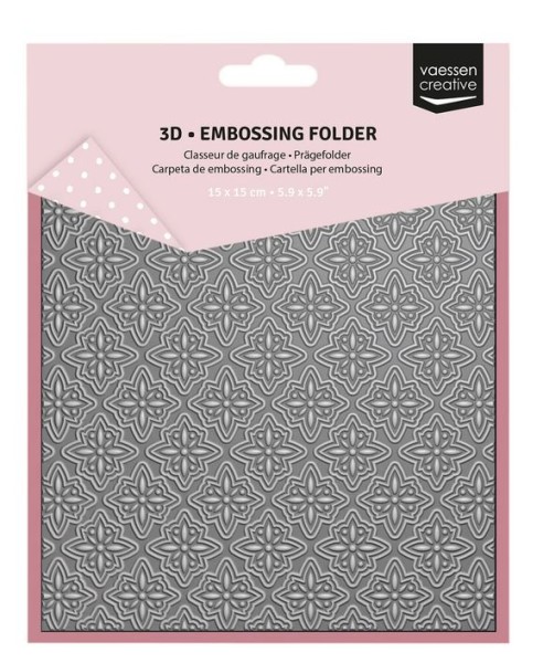 Vaessen Creative • Prägefolder Weihnachtssterne 15x15cm