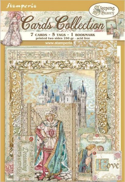 Stamperia Cards Collection - Sleeping Beauty