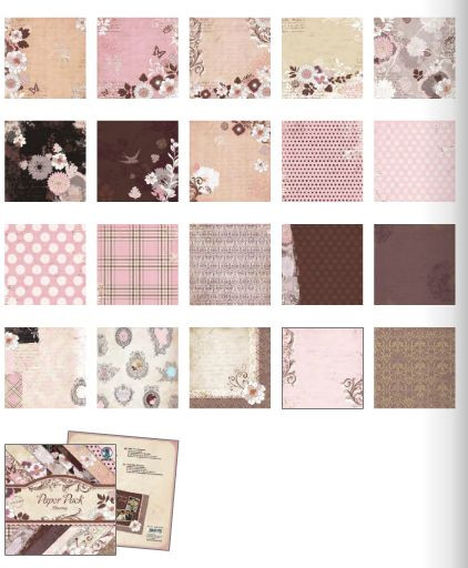 Ursus Paper Pack 8x8 Blooming Vintage 40940099