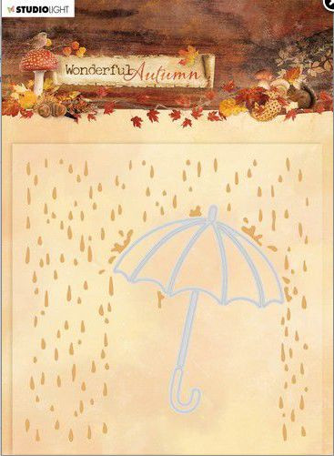 Studio Light Embossing Folder With Die Cut Wonderful Autumn nr.06