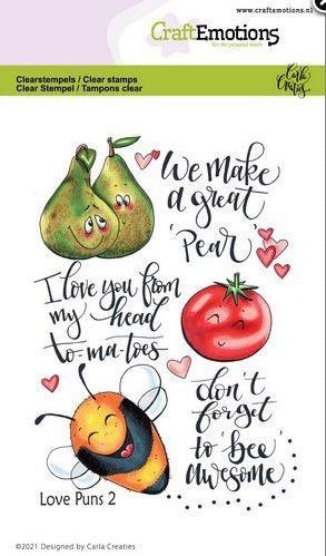 CraftEmotions clearstamps A6 - Love Puns 2