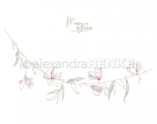alexandraRENKE Designpapier Magic&Color hängende Blüten
