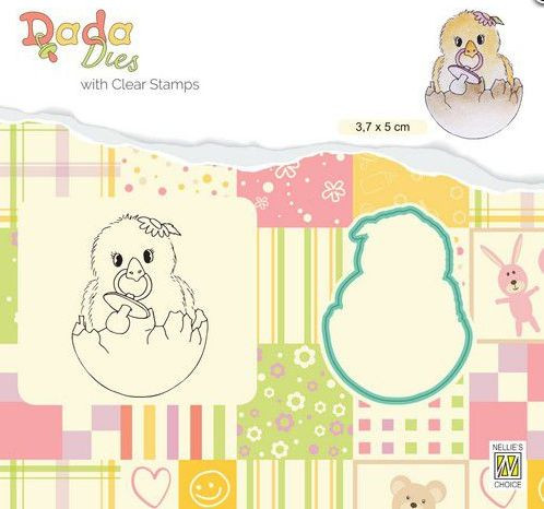 Nellie´s Choice DaDaDies Stanzschablone und Clear Stamp Hello World